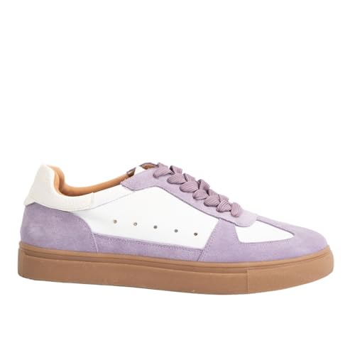 Maker's Shoes Katie 1 Women Suede Sneakers, Lilac, US 7
