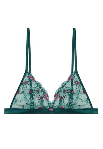 YAMAMAY - Sujetador Triángulo, Mujer, verde oscuro, 90B