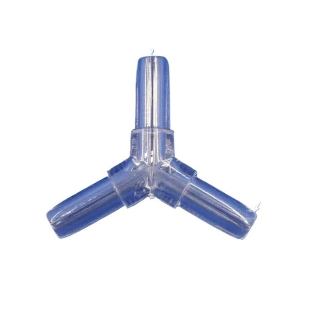 5pcs 5mm Transparent Acrylic Oxygen Tube Connectors Aquarium Fish Tank Air Hose Distributor Elbow Tee Splitter Connector(Cross,200pcs)