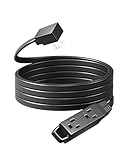 DEWENWILS 15m Flat Plug Extension Cord, Ultra Thin 3 Pin Power Strip 13A/125V/1625W, 16/3AWG Flat Power Cable for Small Indoor Spaces