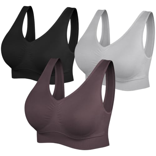 Image of SIMIYA Sports Bras for Women, Yoga Comfort Seamless Wireless Sports Bra