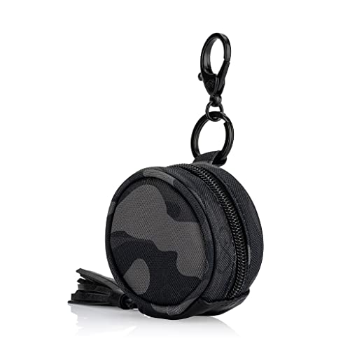 Image of Chelsea + Cole for Itzy Ritzy Camo Pacifier Case with Clip - Pacifier Charm Pod Includes Clasp, Measures 2.5 inch in Diameter & Holds 2 Pacifiers - Camo