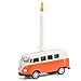 corpus delicti :: Geburtstagskerze mit Modellauto kompatibel mit VW Bus T1 – das Geschenk zum Geburtstag für alle Bulli-Fans (orange) (20.2K)