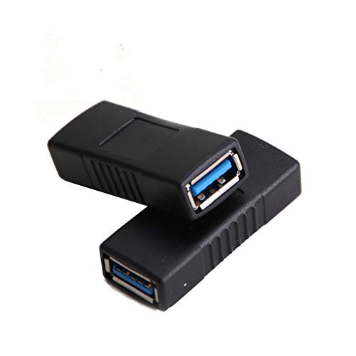 SuperSpeed USB 3.0 Coupler Adapter Type A Female to Female Bridge Extension Connector by Oxsubor(2PCS)