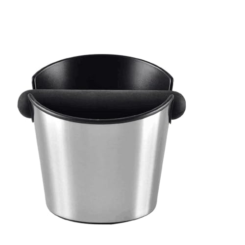 Premium Stainless Steel Coffee Grind Knock Box - Essential Espresso Accessory for Home and Café Use