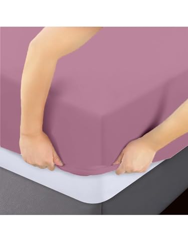 Lençol Avulso Super King c/Elástico Percal Flex 400 Fios Ultra Macio e Resistente Rosê