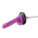 Hismith fickmaschine Aufsatz,4,5 Saugnapf-Adapter mit KlicLok-System, aktualisierter Universal-Dildo-Halter (Schwarz, 4,5 Zoll)