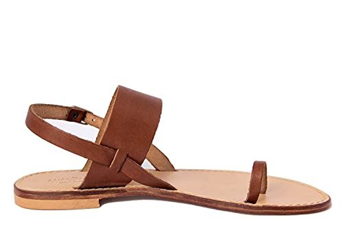 SUMMERY - Sandalo Flat Donna 195_CUOIO_36 - Colore...