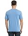 Manote 100% Merino Wool T Shirts for Men, Short Sleeve Lightweight Crew Undershirt, No-Odor Base Layer for Hiking Travel (US, Alpha, Large, Regular, Regular, Light Blue)