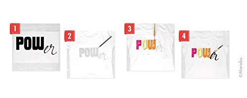 Marabu 1711080 - Set di colori fluorescenti e