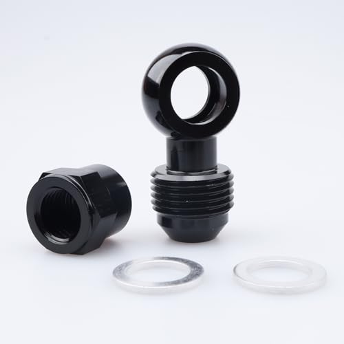 Adaptateur banjo M12 vers -8AN AC Performance avec capuchon et rondelle