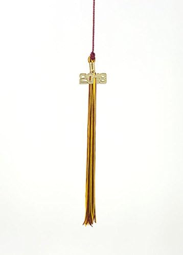 Amazon Com 2019 Maroon Gold Graduation Tassel Every School Color Available Made In Usa Home Kitchen 2022 Burgundy And Gold Graduation Tassel