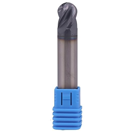 Image of BestParts 1 /2 inch Solid Carbide Ball Nose End Mill - Double End - AlTiN Coated, 4 Flute, 30 Degree Helix, 1 /2 inch Cutting Diameter, 1 /2 inch Shank Diameter, 5 /8 inch Length of Cut, 3 inch Overall Length