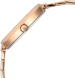 Titan Purple Stackables Quartz Analog Two Toned Champagne and Rose Gold Dial Gold Stainless Steel Strap Watch for Women - NT2714WM01F