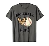 Photo Gallery baseball zia leopard cuore divertente giocatori sportivi festa della mamma maglietta Photo Gallery baseball zia leopard cuore divertente giocatori sportivi festa della mamma maglietta