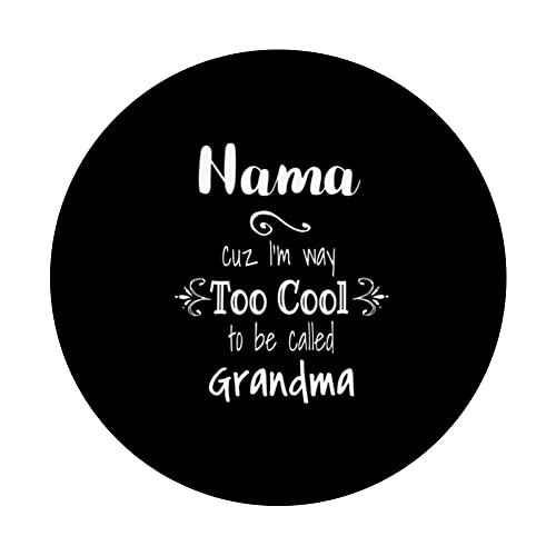 Too Cool Nama Special Grandma PopSockets Swappable PopGrip, Black - Image 3