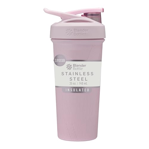 Image of BlenderBottle Sport Sleek Stainless Steel Shaker Bottle 25 oz Stripes