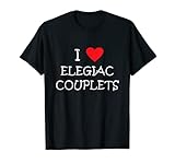 Amo Elegiac Couplets Poesía Camiseta
