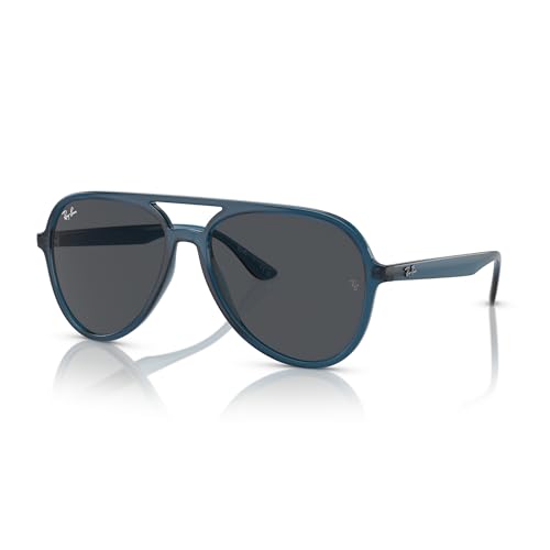 Ray-Ban RB4376 669487 57MM Opal Dark Blue/Dark Grey Aviator Sunglasses for Men for Women