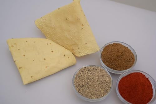 Image of JBBB TAX Moong Papad 400g (Pack of 7) | Rajasthani Bikaneri Style Paapad | Lentil Wafer for Roasting Frying Microwave | Crispy Indian Snack | Side Dish for Dal Chawal Roti Sabzi Khichdi Pulao Meals
