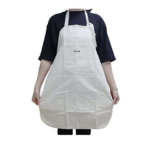 ARTME Delantal de artista de algodón - Estudio de arte, pintura, manualidades, cerámica