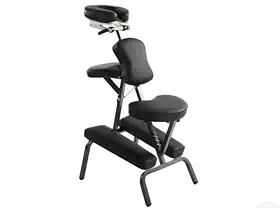 Cadeira de Massagem Quick Massagem Shiatsu Dobrável Portátil com Bolsa GoldLife (Preto)