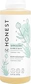 The Honest Company Foaming Bubble Bath Gentle for Baby, Naturally Derived, Tear-free, Hypoallergenic, Fragrance Free, Sensitive, 12 fl oz
