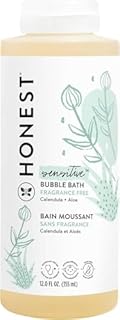 The Honest Company Foaming Bubble Bath Gentle for Baby, Naturally Derived, Tear-free, Hypoallergenic, Fragrance Free, Sensitive, 12 fl oz