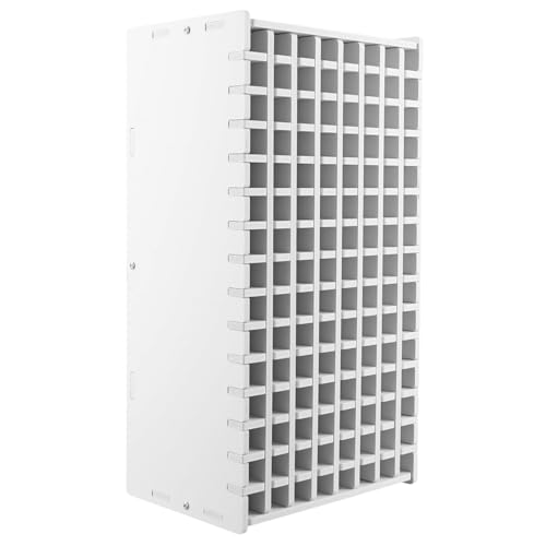 Image of QWORK Art Marker Storage Organizer for 120 Markers - PVC Foam Board Craft Organizer Rack with Individual Slots - for Pens, Color Pencils, Paint Brushes - for Home, Classroom, or Office Desk Decor