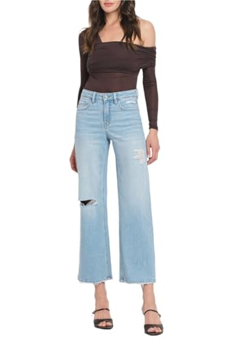 Flying Monkey - High Rise Wide Leg Jeans - F5712