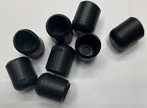 Image of dexierp Protection Force for 11 /16 inch 17mm (Pack of 8) Round OD Tubing End Chair Leg Stick Ferrule Furniture Feet Rubber Cap Cup Pad Cover Floor Plug Protectors