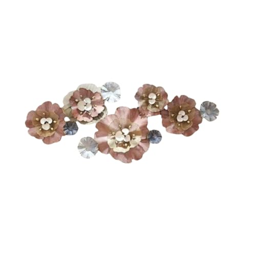Image of SMILES GIFT Luxury Imported Wall Hanging | Handcrafted Metal Flower Wall Decoration | Home Decor for Living Room & Office
