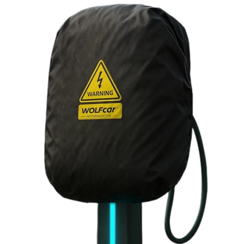 WOLFCAR EV Charger Cover for Tesla Wall Connector/Level 2 Charger 4-Layer Waterproof & Windproof Protector with Buckle Straps UV-Resistant All Weather Covers for Outdoor Charging Stations (Large)