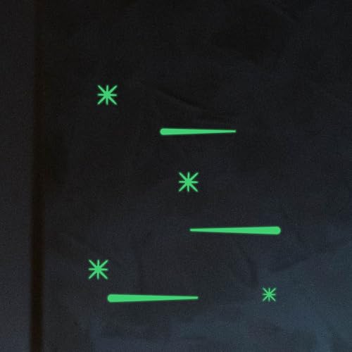 Vinilos Decorativos Fluorescentes Estrellas Verdes 43 Piezas miniatura 7