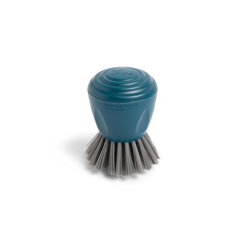Image of Full Circle Clean Ocean Palm Brush for Cleaning Dishes, Pots, and Pans, Comfortable Handle, Sustainably Made 100% From Recycled Ghost Fishing Nets, Safe for Nonstick