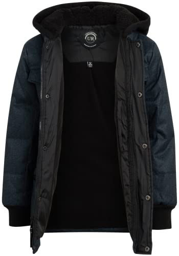 Image of URBAN REPUBLIC Boys' Winter Jacket - Insulated Quilted Wool Blend Puffer Pea Coat (4-20)