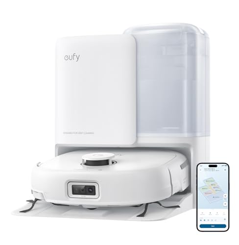 eufy Robot Vacuum E25, HydroJet System with Roller Mop,...