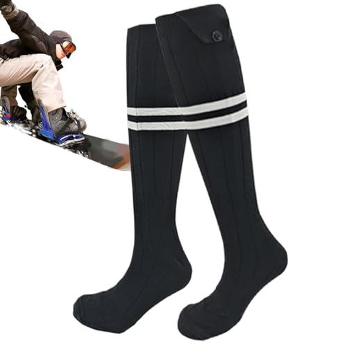 Increíbles calcetines térmicos – Calcetines eléctricos ideales para pies fríos, calcetines térmicos largos de circulación alimentados por batería, calcetines calentadores seguros y duraderos para