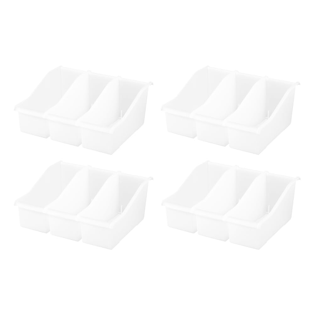Amazon.co.jp: 【12個セット】連結収納ボックス 3個セット×4 ファイル 