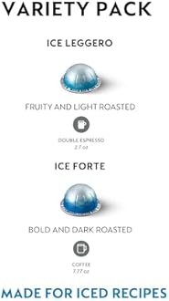 Nespresso Capsules Vertuo Line, Iced Variety Pack, 40-Count Espresso Coffee Pods, Brews 7.8 oz and 2.7 oz