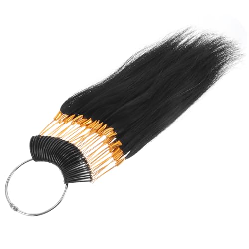 VALICLUD Cabello de Práctica para Teñir Mechones de Color con Hebillas Doradas Kit de Coloración para Balayage para Peluquerías y Uso Profesional con Cabello Humano