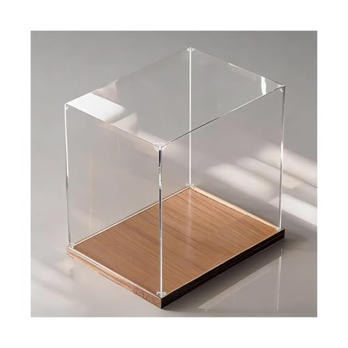 Vitrine en acrylique 60x30x30cm avec socle en noyer haut de gamme - 2