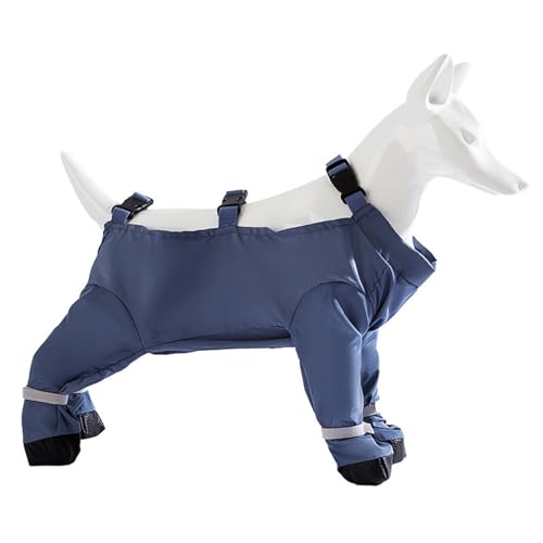 HUANGTNG Pet Dog Leggings Suitable for Large and Small Dog Leggings Suspender Booties Windproof and Waterproof Puppy