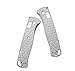 Aibote 1 Pair Aluminium Alloy Handle Scales Replacement Grips Designed for Benchmade Bugout 535 DIY Tool Handles Patch (Silver)