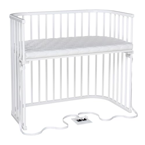 babybay Extra Bed Box Spring XXL White with Mattress Classic Soft