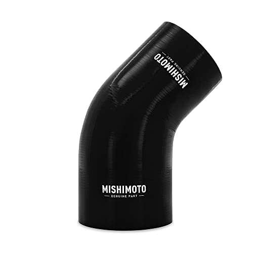 Mishimoto MMCP-R45-3540BK 45-Degree Silicone Transition Coupler, 3.50
