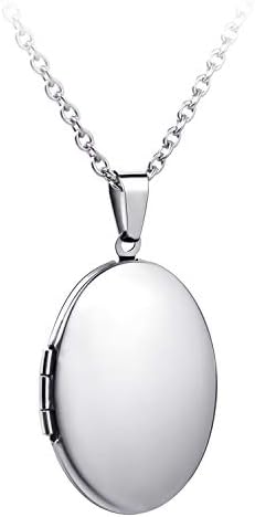 PHOCKSIN Oval Locket Necklace for Women | Locket Necklaces for Girls | Necklaces for Teen Girls Gift Ideas