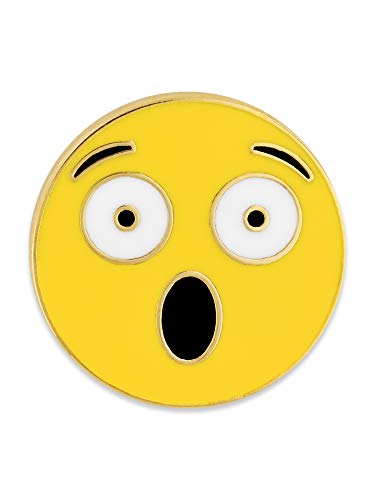 PinMart Surprised Face Surprise Party Favors Enamel Lapel Pin - 25 Pack