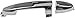 Dorman 91096 Exterior Door Handle Compatible with Select Ford/Mazda/Mercury Models, Chrome