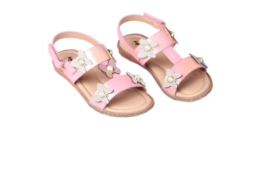 Image of SANDALS Kids Footwear for Girls Comfortable Casual & Function | PU Material | Design BG2482 | Velcro Closure | 3-3.5 Years | Pink | UK 7, Euro 26